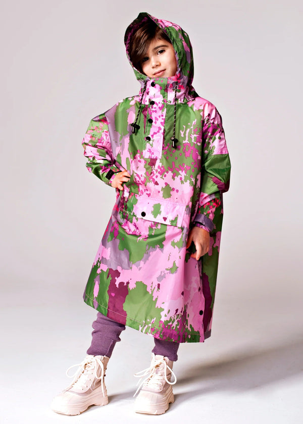 Rainkiss Kids Rain Poncho - Digi Spring Camo