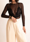 Long-Sleeved Tulle Blouse – Harness - Intensify Me Europe