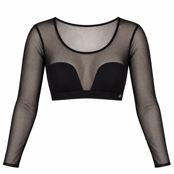 Soutien-gorge transparent à manches longues – Isadora