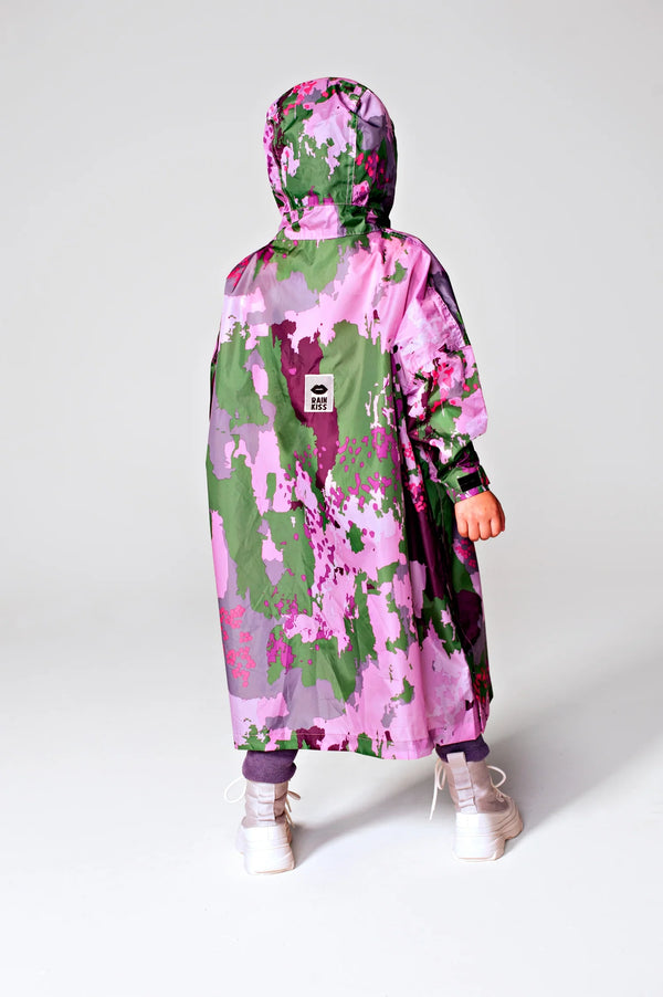 Rainkiss Kids Rain Poncho - Digi Spring Camo