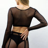 Soutien-gorge transparent à manches longues – Isadora