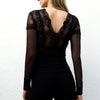 Long-Sleeve Lace Bodysuit – Natalia