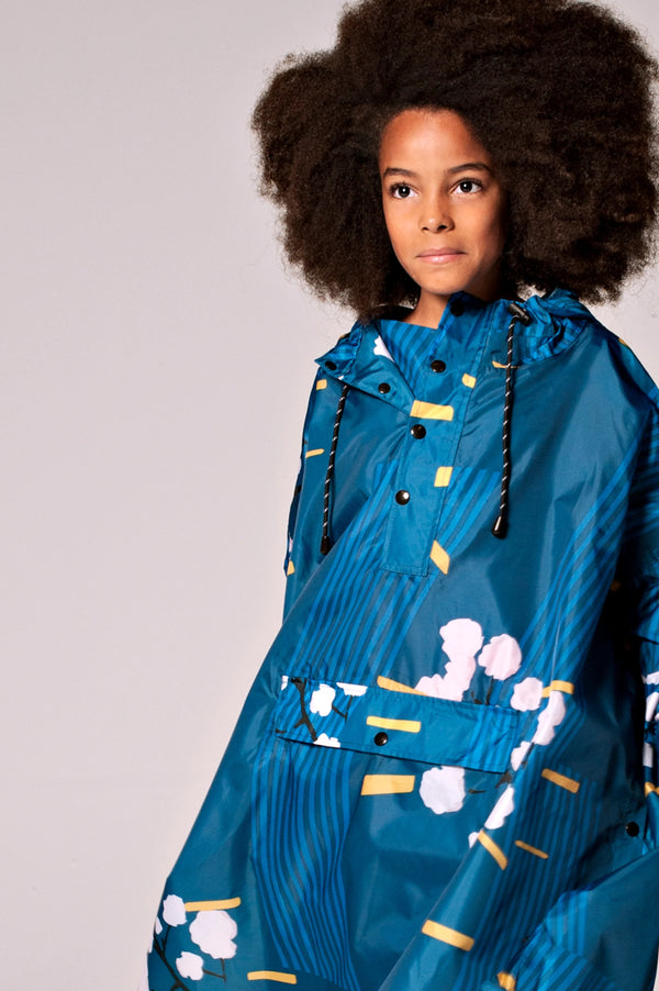 Rainkiss Kids Rain Poncho - Japanese Blossom