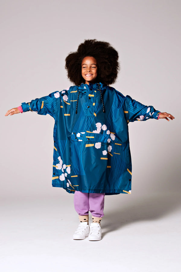 Rainkiss Kids Rain Poncho - Japanese Blossom