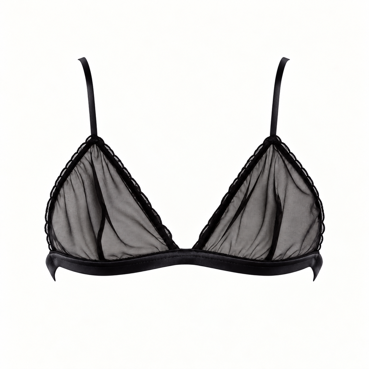 Soutien-gorge triangle en tulle – May