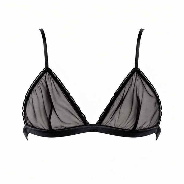 Soutien-gorge triangle en tulle – May