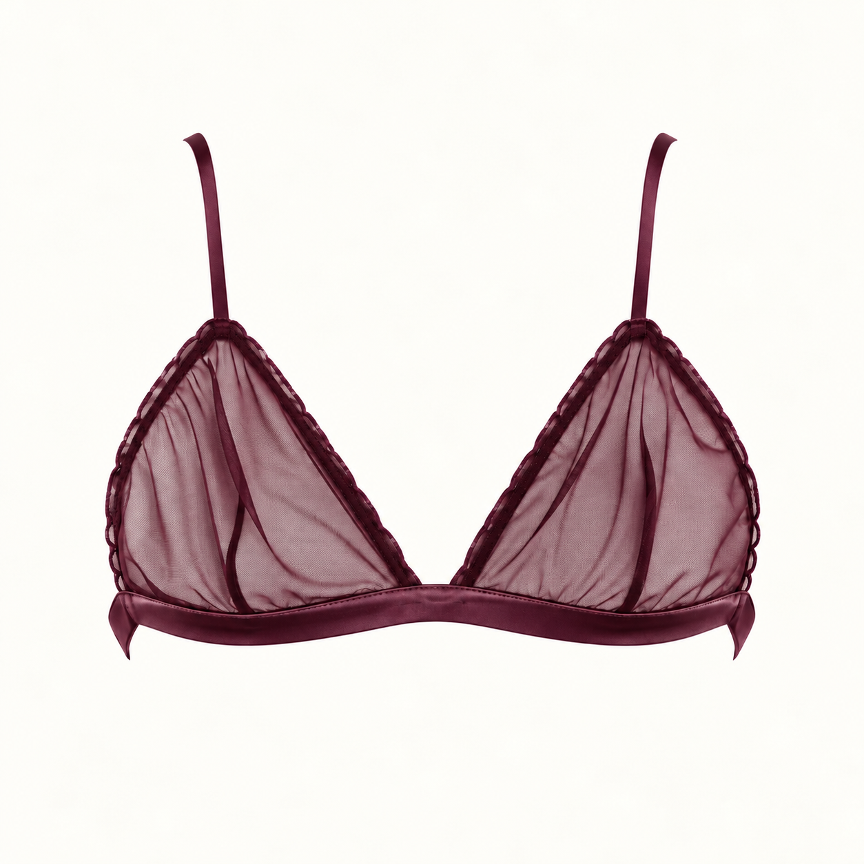 Soutien-gorge triangle en tulle – May