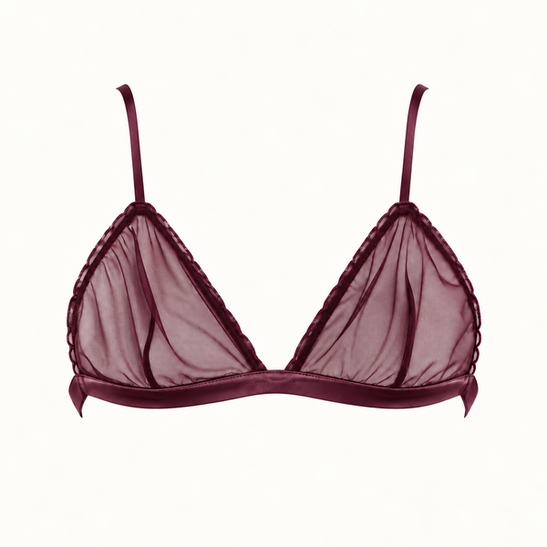 Soutien-gorge triangle en tulle – May