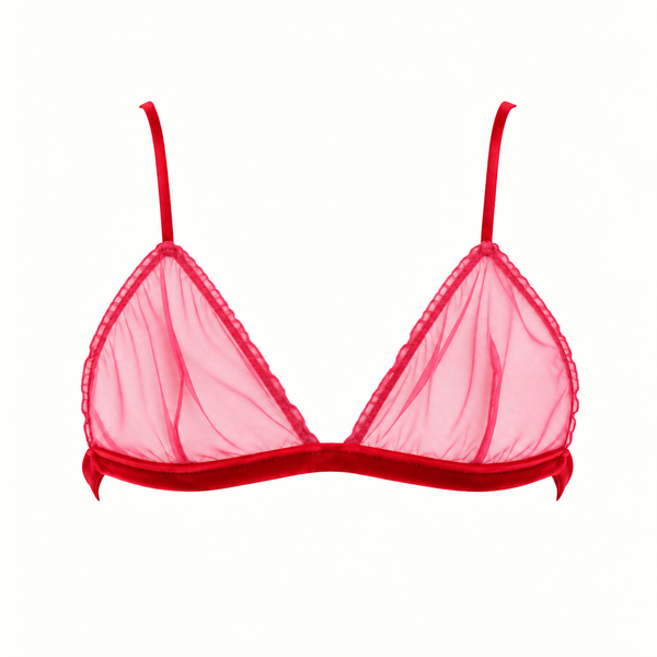 Soutien-gorge triangle en tulle – May