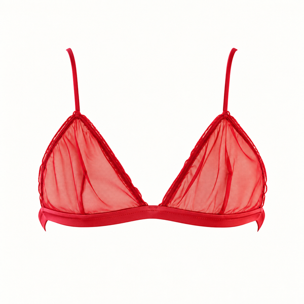Soutien-gorge triangle en tulle – May