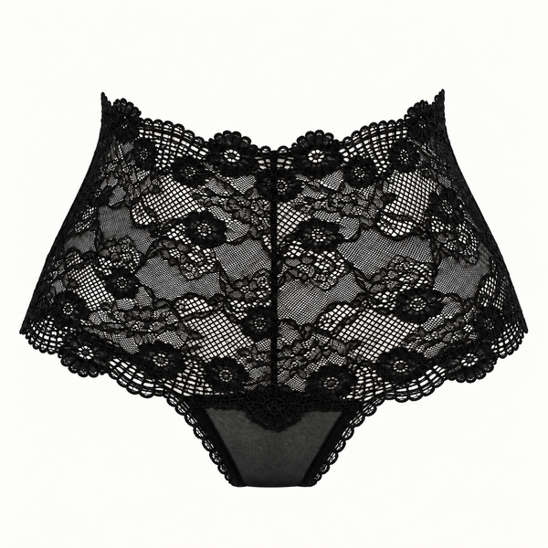 Culotte taille haute en tulle & dentelle – Musa
