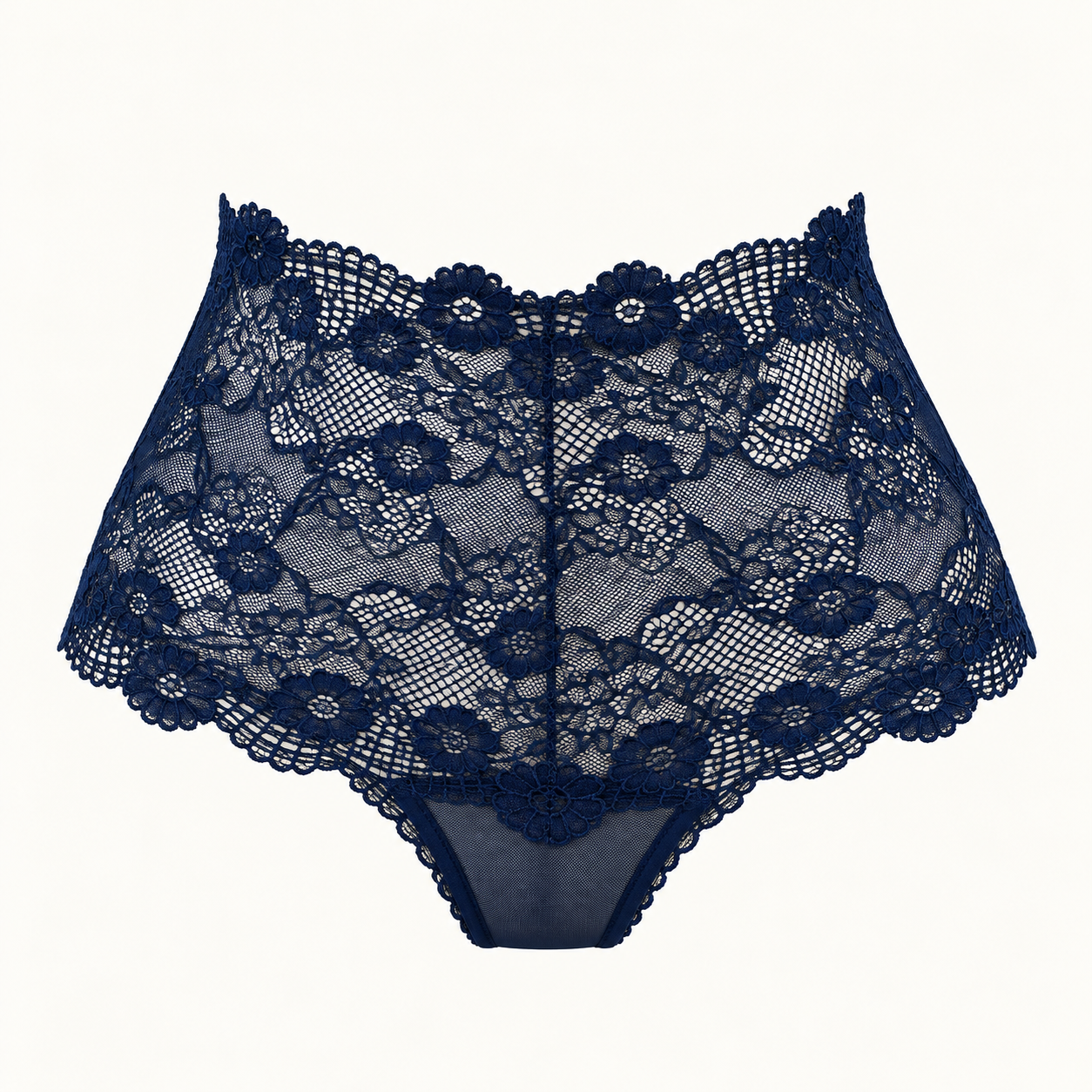 Culotte taille haute en tulle & dentelle – Musa