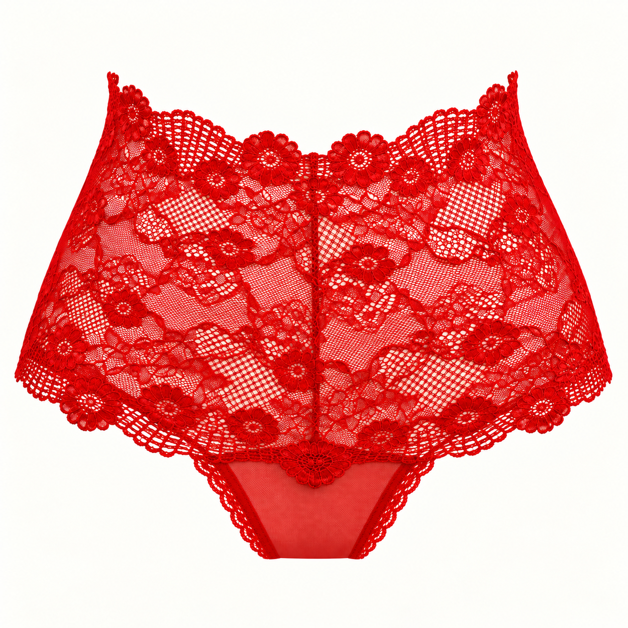 Culotte taille haute en tulle & dentelle – Musa