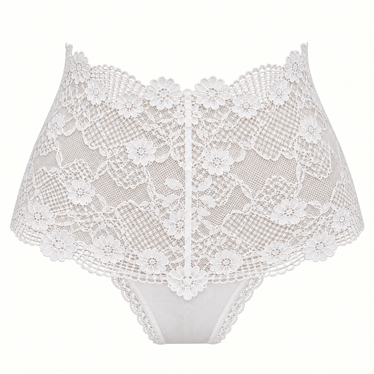 Culotte taille haute en tulle & dentelle – Musa