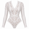 Langarm-Spitzen-Bodysuit – Natalia