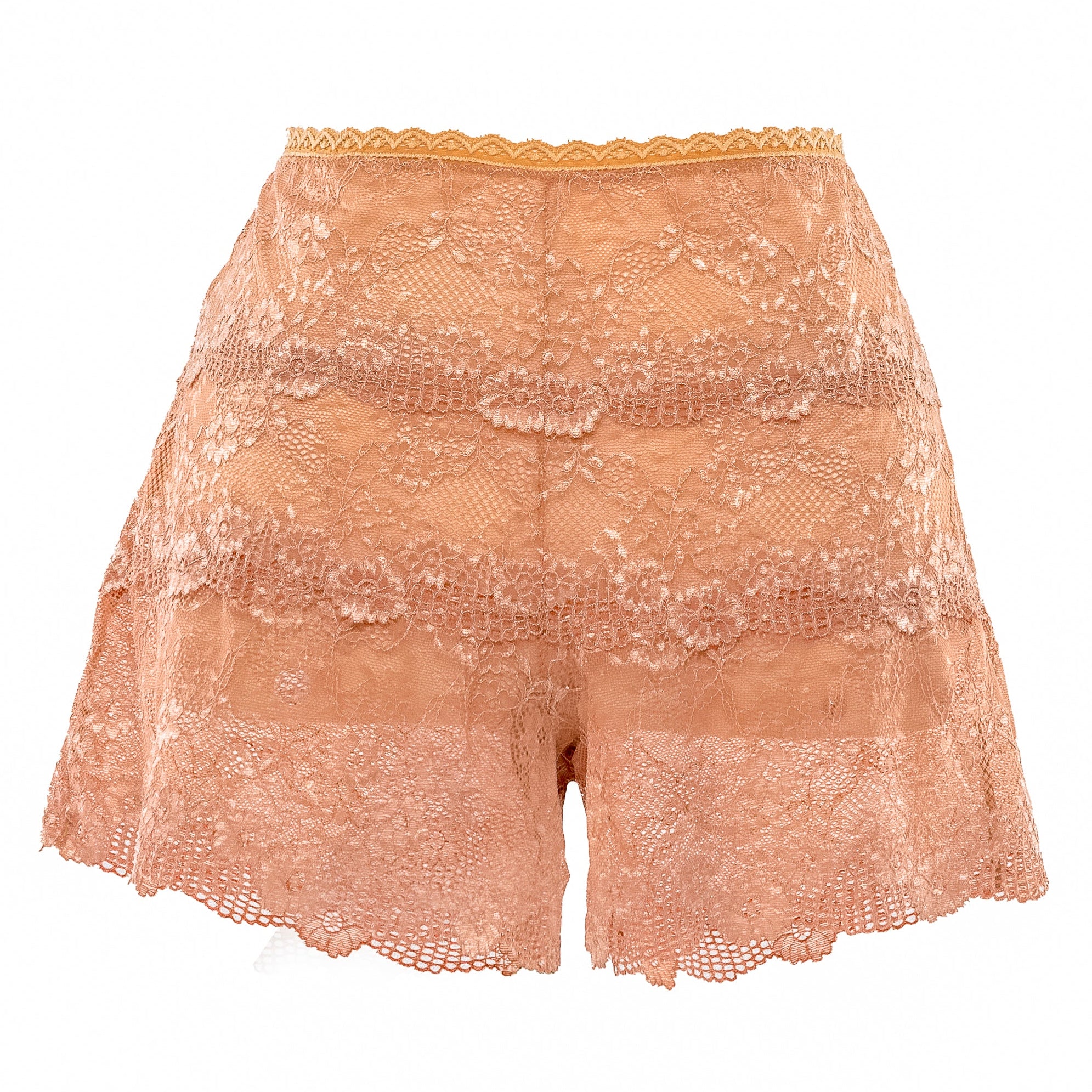 Kurze Spitzen-Petticoat-Shorts – Priscila