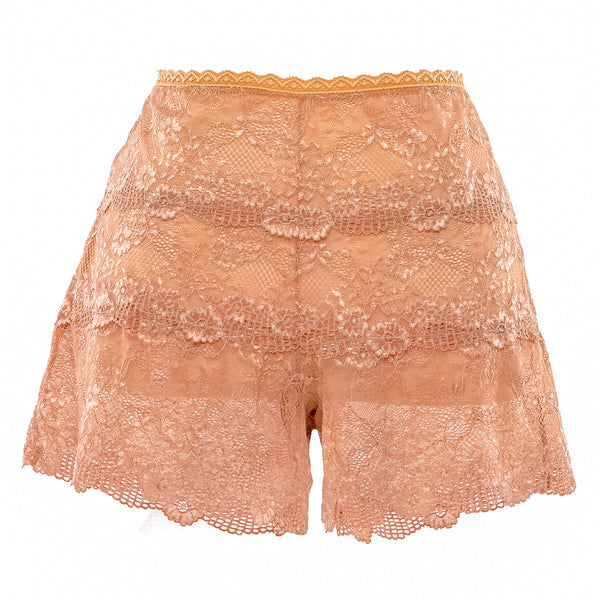 Kurze Spitzen-Petticoat-Shorts – Priscila