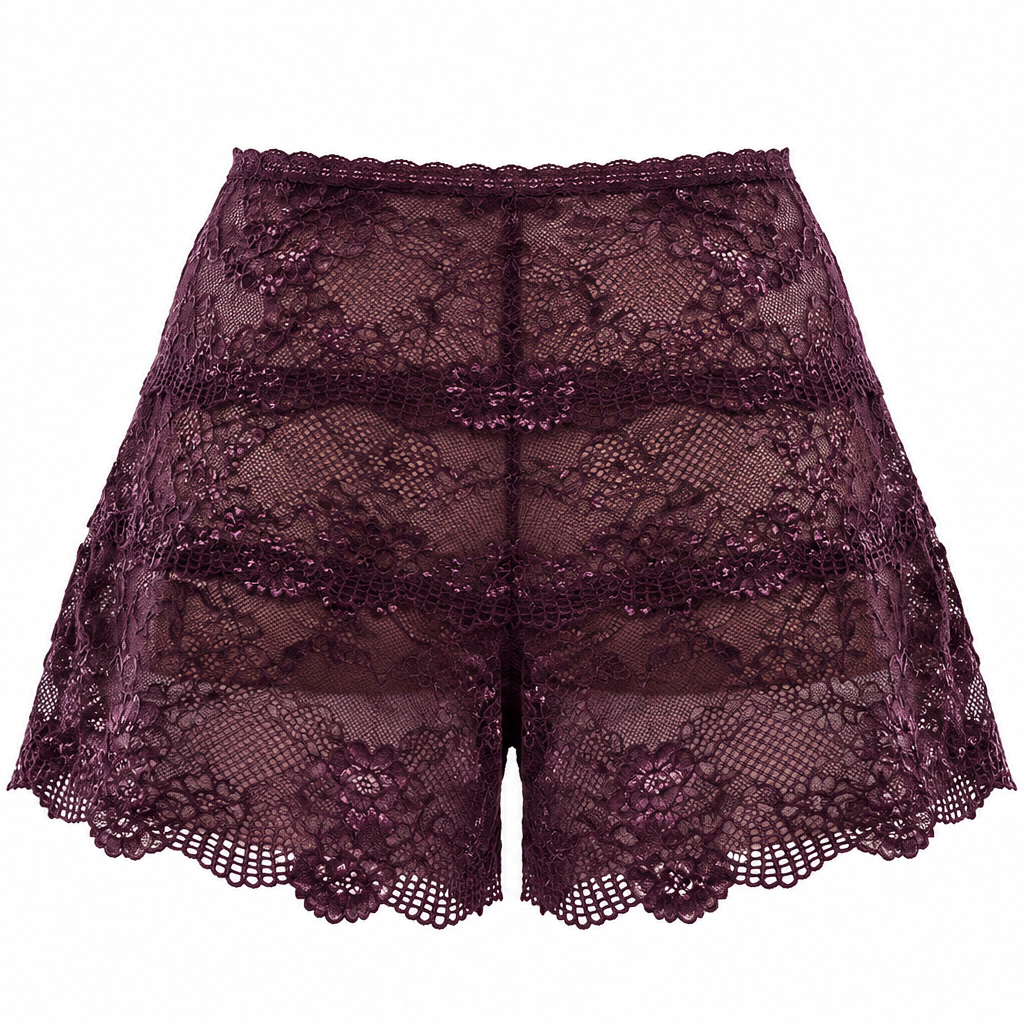 Kurze Spitzen-Petticoat-Shorts – Priscila