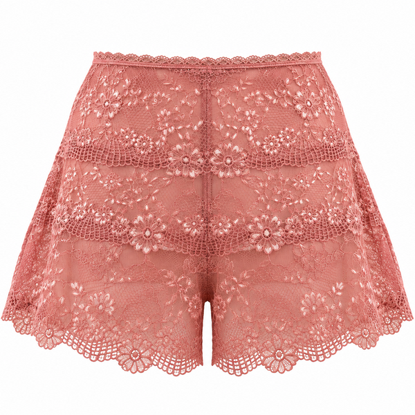 Kurze Spitzen-Petticoat-Shorts – Priscila