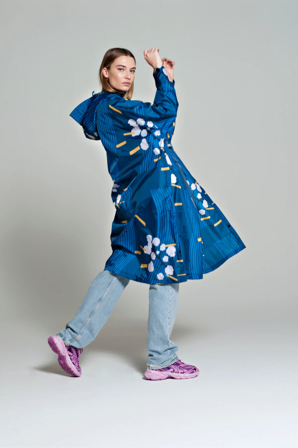 Rainkiss Rain Poncho - Japanese Blossom