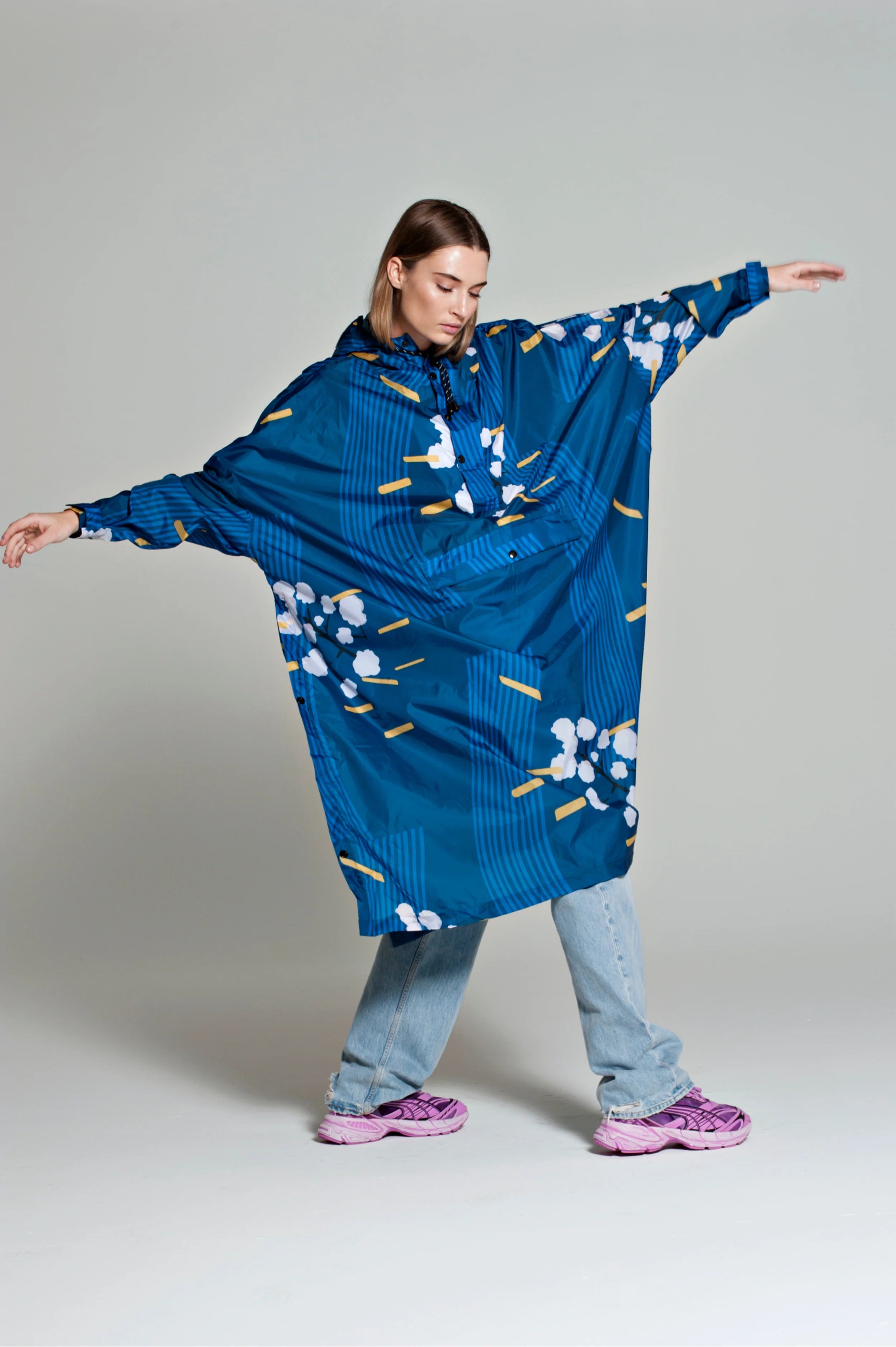 Rainkiss Rain Poncho - Japanese Blossom