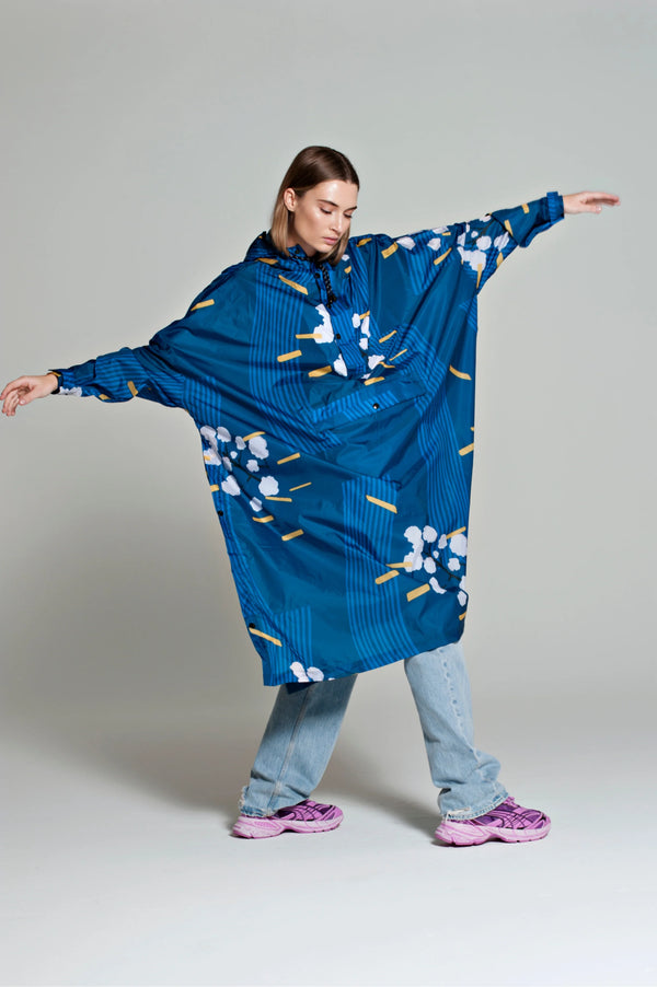 Rainkiss Rain Poncho - Japanese Blossom