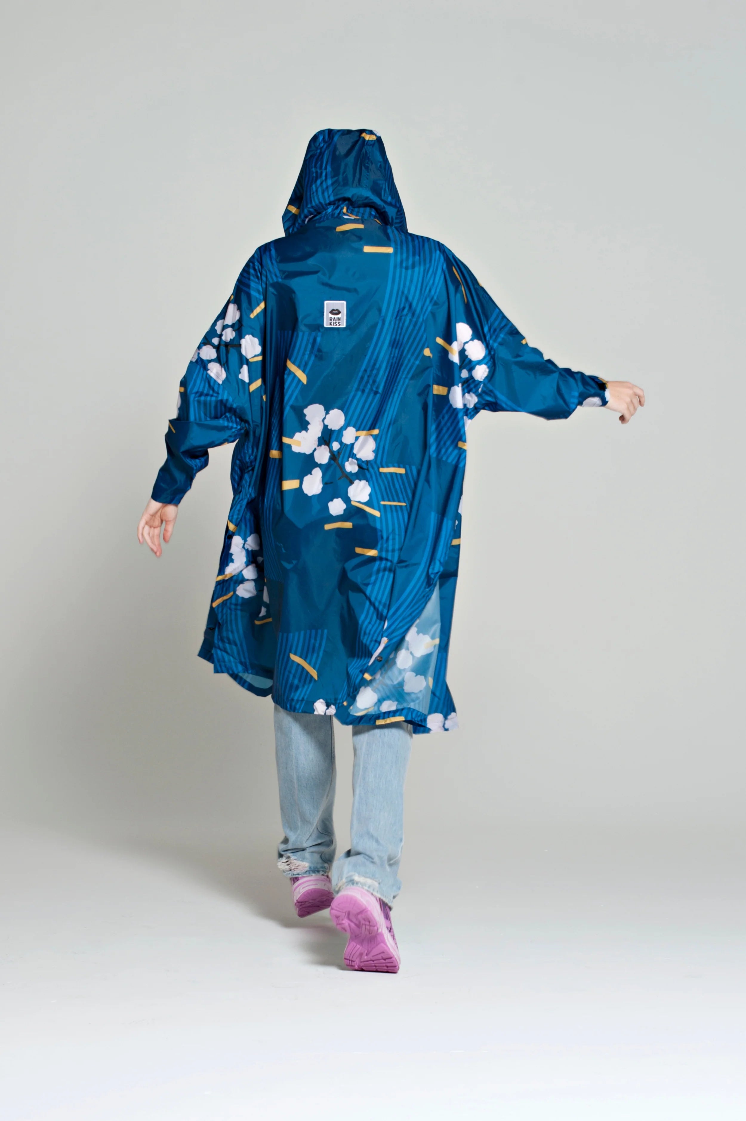 Rainkiss Rain Poncho - Japanese Blossom
