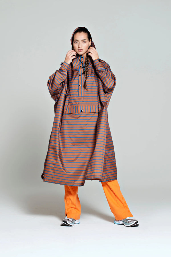 Rainkiss Rain Poncho - Breton Blue