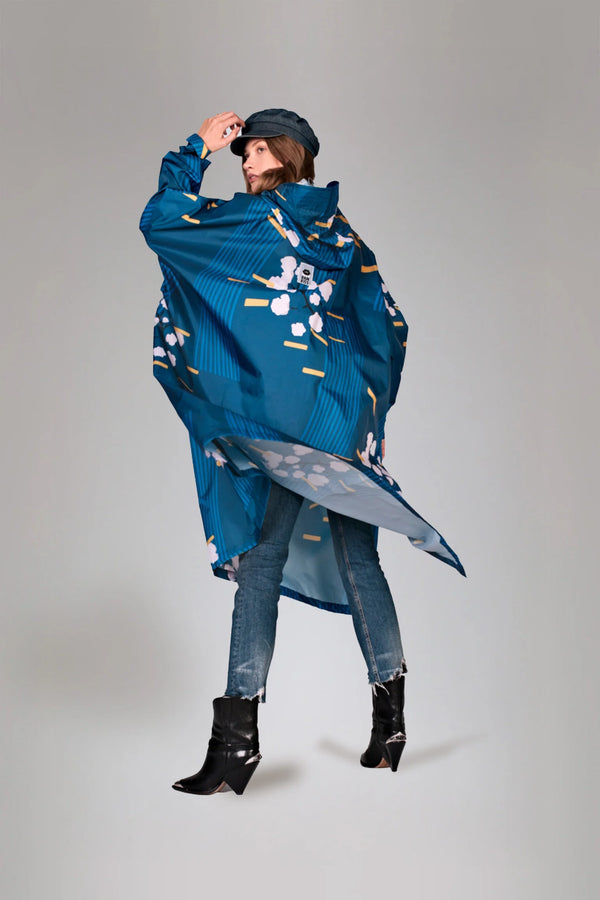 Rainkiss Rain Poncho - Japanese Blossom
