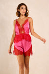 Blouse en Satin et Dentelle - Cecilia