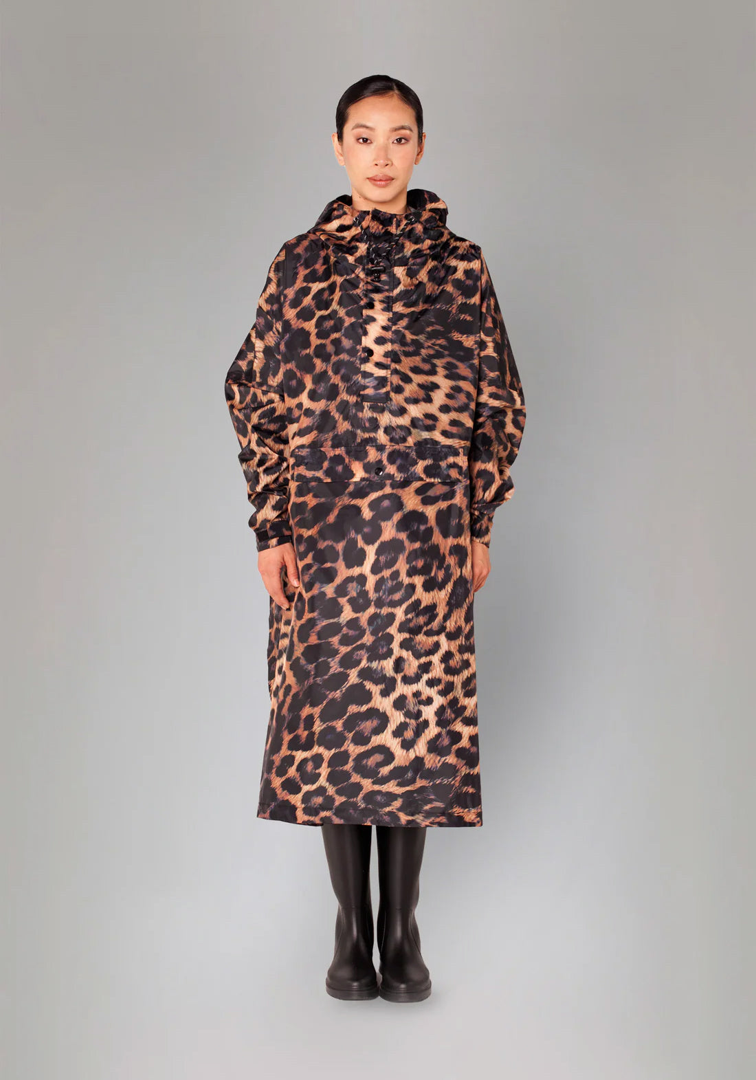 Rainkiss Rain Poncho - Dark Leopard