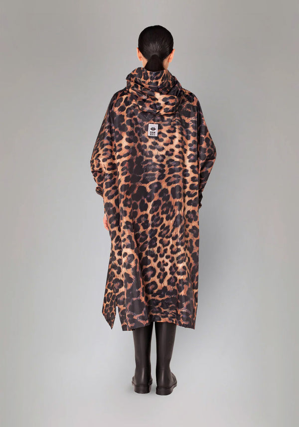 Rainkiss Rain Poncho - Dark Leopard