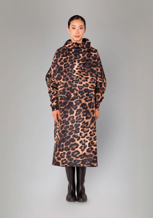 Rainkiss Rain Poncho - Dark Leopard