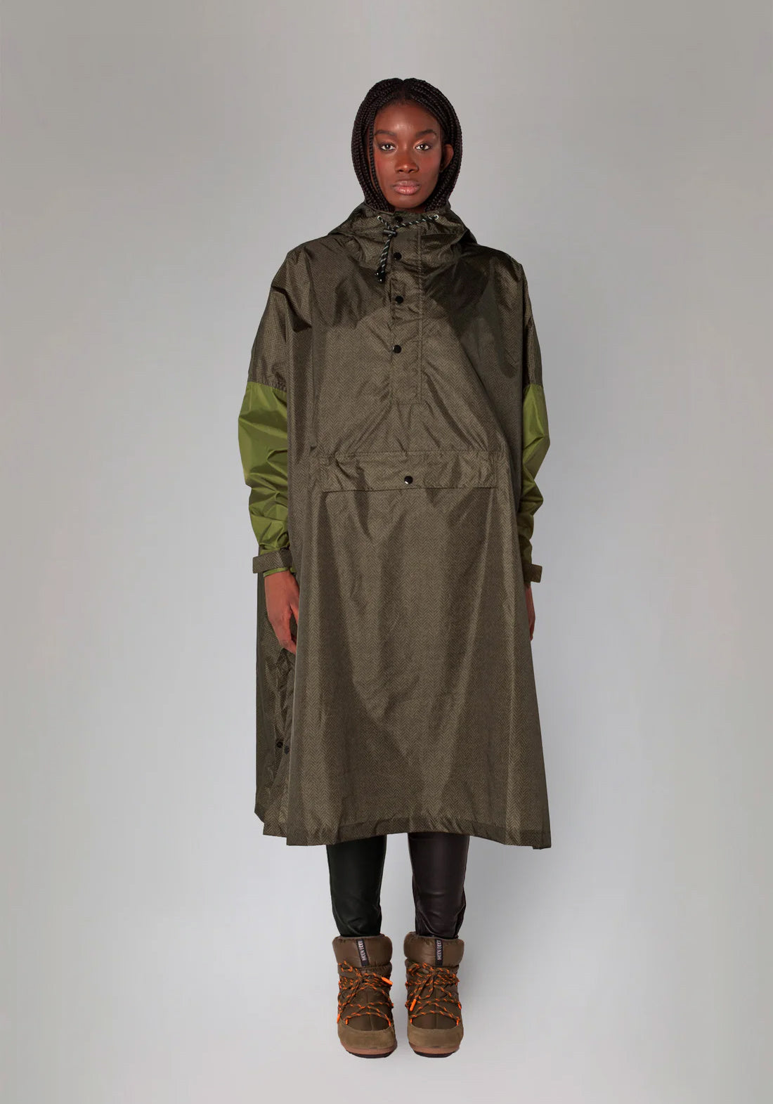 Rainkiss Rain Poncho - Herringbone