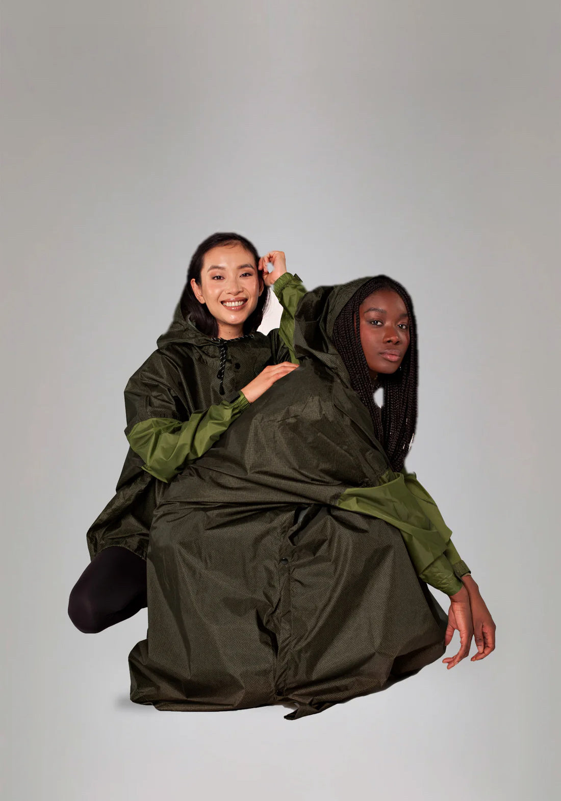 Rainkiss Rain Poncho - Herringbone